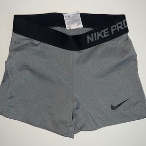 Gray Nike Spandex Shorts